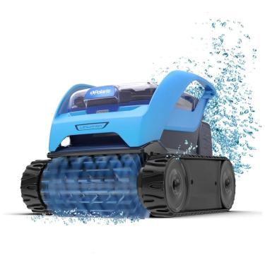 Imagem de Robô Aspirador de Piscina Sem Fio com Tecnologia de Vácuo Ciclônico e Bateria de Longa Duração para Piscinas até 9m, 110V, Polaris, Azul