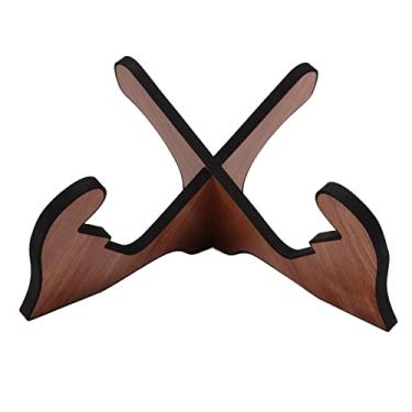 Imagem de Zhjvihx Suporte de Guitarras de Madeira, Suporte de Guitarra de Fácil Montagem para de Instrumentos de Cordas (Amarelo)