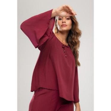 Imagem de Blusa Ciganinha Manga Longa Flare Viscolinho Salvatore-Feminino