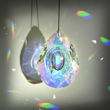 Imagem de 1 lustre de 89 mm (89 mm), prismas para janelas, captadores de sol, peças de lustre, pingentes de arco-íris, berloque