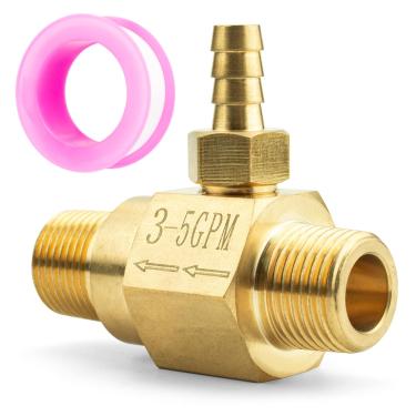 Imagem de Apopip Injetor 100775 Downstream para bomba geral 3-5 GPM, injetor de sabão para lavadora de pressão contém fita rosqueada