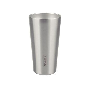 Imagem de Copo Térmico Tramontina Exata Em Aço Inox Sem Tampa 420 Ml