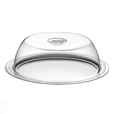 Imagem de Porta Bolo Tramontina Ciclo Em Aço Inox Com Tampa 33 Cm Tramontina