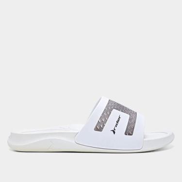 Imagem de Chinelo Rider Smash V Slide Masculino, Branco, Preto, 42