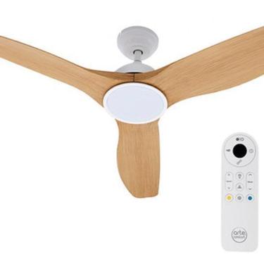 Imagem de Ventilador Teto Controle Remoto 132Cm Madeira Bivolt E Led