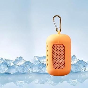 Imagem de Toalha refrescante para esportes e fitness, super absorvente e de secagem rápida para treino, corrida e atividades ao ar livre (laranja)