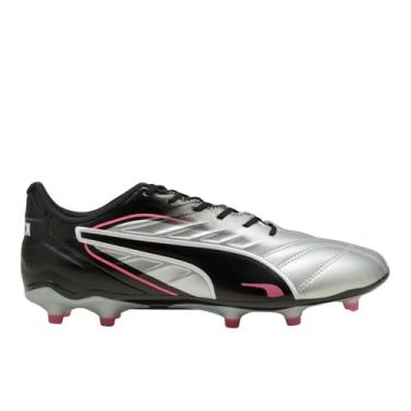 Imagem de PUMA Tênis feminino King Pro Firme, Artificial Ground Soccer Chuteiras, Puma Prata - Puma Black-Sun Struck-Puma Branco, 36