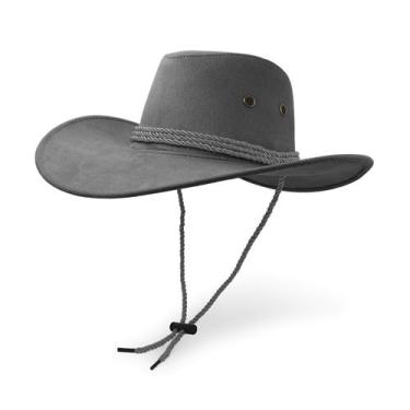 Imagem de Chapéu de cowboy UltraKey, couro de feltro sintético, camurça, cinza a