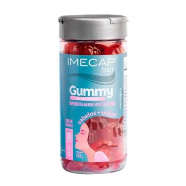 Imagem de Imecap Hair Gummy para Cabelos e Unhas Sabor Frutas Vermelhas 30 Gomas