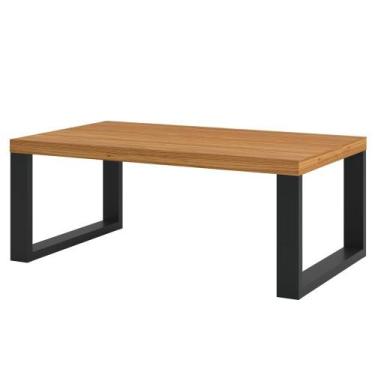 Imagem de Mesa de Centro Estilo Industrial 89,5x53cm 100% MDF F12 Pradel Móveis,