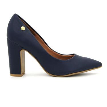 Imagem de Sapato Vizzano 1285.400 Scarpin Salto Grosso Social Bico Fino Feminino