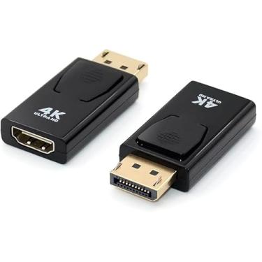 Imagem de Adaptador Displayport Para HDMI 4k Compatível com HDTV, Vídeo e áudio para PC e laptop, Conversor de vídeo 4K DP DisplayPort para HDMI