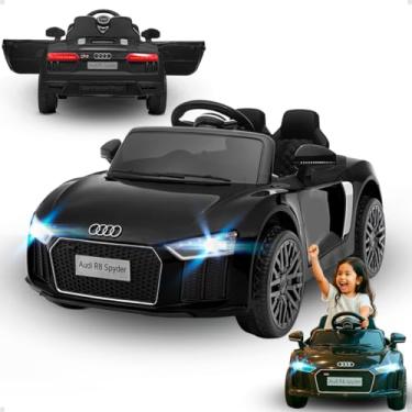 Imagem de Carro elétrico com controle remoto audi r8 preto shiny toys