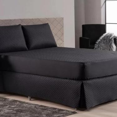 Imagem de Protetor de Colchão Queen Impermeável, 198x158x40cm, Poliéster e Polipropileno, Branco, Proteção Contra Líquidos, Ácaros e Alérgenos, Dupla Camada, Macio e Silencioso (Pre)