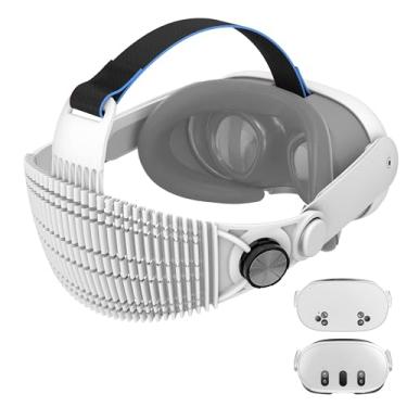 Imagem de APEXINNO A3 Ultra-Light Head Strap for Meta Quest 3/Quest 3S Accessories,3.17oz Adjustable Comfort Strap,Reduces Head Pressure and Suitable for Lying-Down VR Use