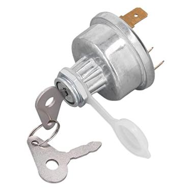 Imagem de Substituição da Chave de Partida do Interruptor de Ignição para Proprietários de Peças de Trator de Partida Eficiente, Material Plástico de Metal