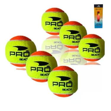 Imagem de kit 3 Bolas Beach Tennis Pro Praia Areia Quadra Esporte Jogos Personal