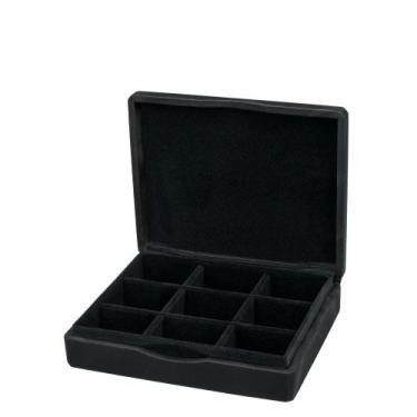Imagem de Estojo Quadriculado para Armazenar Joias Pequeno Coleção Cetim (15 X 2
