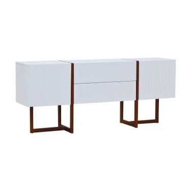 Imagem de Buffet Ondas 2 Portas E 2 Gavetas - Amêndoa Branco
