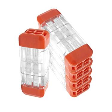 Imagem de barenx Conjunto de 5 conectores de fio de porca de alavanca de emenda terminal de fiação rápida para soquetes interruptores aplicações complexas de alto-falantes - LT-22