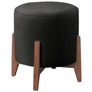 Imagem de Puff Puf Sala Lhor Corano Preto Rm Preto