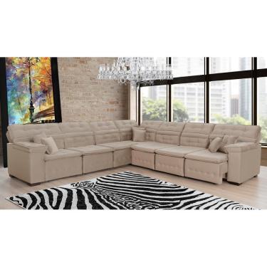 Imagem de Sofá de Canto Magno 3,32x3,97m Bege