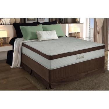 Imagem de Cama Box Casal 138x188x65 Com Saia E Molas Ensacadas