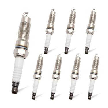 Imagem de 8 peças de velas de ignição de irídio compatíveis com Ford Expedition Explorer F-350 F-250 F-150 Super Duty Mercury Mountaineer V8 5.4L 4.6L, substituição para SP509 HJFS24FP PZNAR6A11H