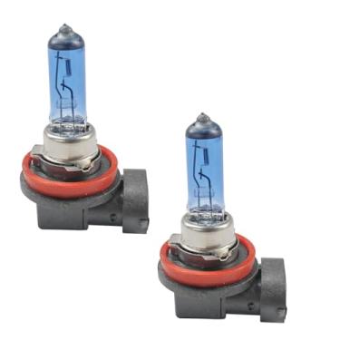 Imagem de 2 peças lâmpadas de halogêneo para carro H8, lâmpadas de xenônio automotivas de farol alto e baixo branco brilhante de 12 V 35 W, acessórios de substituição para a maioria dos carros, SUVs (H8)