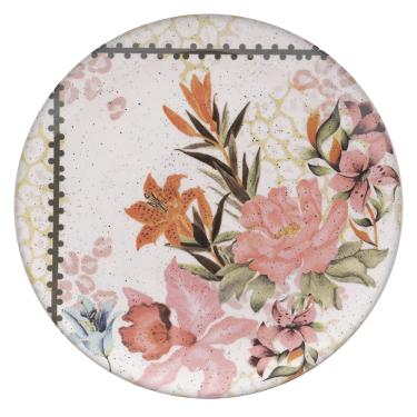 Imagem de Prato Raso Oxford em Cerâmica Buquê Tropical 26cm