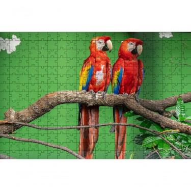 Imagem de Quebra-cabeças Araras De 60 Peças Educativo, Arte, Inclusão E Inteligência