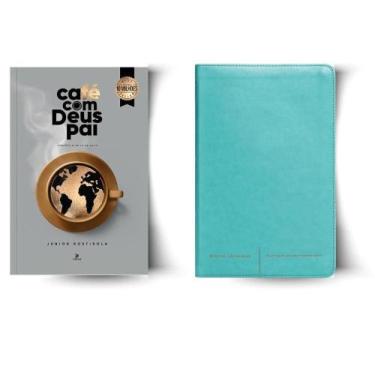 Imagem de Kit: CAFÉ COM DEUS PAI 2026 + BÍBLIA SAGRADA LUXO SLIM: COUROSOFT VERD