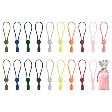 Imagem de Pacote com 20 laços de saco de argila elástica, gravatas ajustáveis para estúdio, fechos herméticos para organização de argila de cerâmica e ferramentas de cerâmica, presente de escultura ideal (10