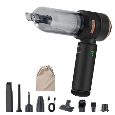 Imagem de Carsories Aspirador de pó portátil para carro 18000PA, mini aspirador de pó 4 em 1, portátil, sem fio, soprador de ar, espanador de ar de alta potência com motor sem escovas, adequado para carro, casa