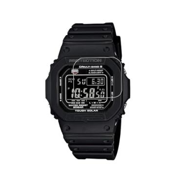 Imagem de Protetor de tela Zshion compatível com Casio série GW-M5610, película protetora de vidro temperado de dureza 9H, transparente resistente a arranhões [pacote com 2]