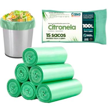 Imagem de Saco de Lixo 100 litros Citronela
