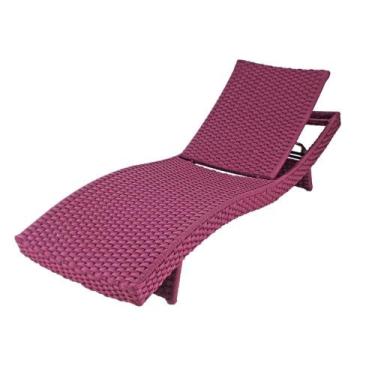 Imagem de Espreguiçadeira Luxo em corda náutica e alumínio para piscina - Sarah 