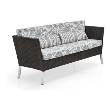 Imagem de Sofa 2 Lugares Fibra Sintetica Jardim Piscina Sala Varanda - Sarah Móv