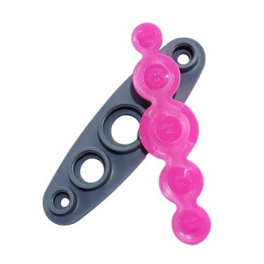 Imagem de oshhni Máquina de fazer botões, botões revestidos de tecido, conjunto multifuncional profissional para costura DIY, artesanato com botões para fabricantes de, Rosa Vermelha