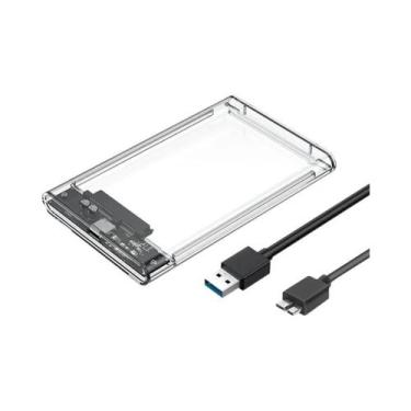 Imagem de Case Externo Transparente USB3.0 De 2.5 Polegadas Para Armazenamento S