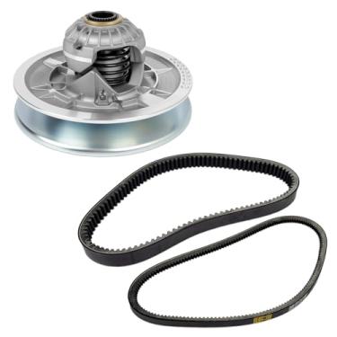 Imagem de JW1-G6202-02-00 Embreagem acionada em alumínio com correias para carrinho de golfe compatível com Ya-maha, YTF Ad-venrure Sports Drive 2007-2008, substituição do conjunto de polia secundária para JW8