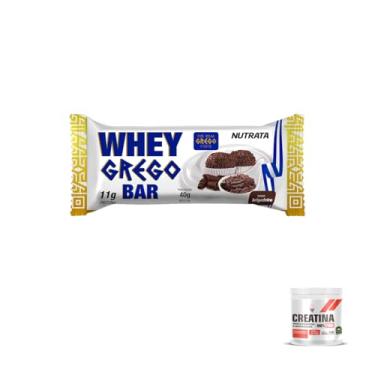 Imagem de Kit Whey Grego Bar Brigadeiro + Creatina Health Labs 300g