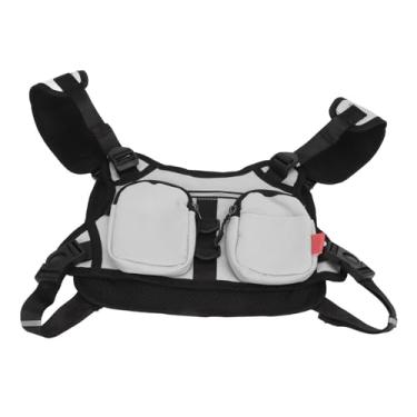 Imagem de RiToEasysports Bolsa Esportiva de Peito, Pacote de Colete Reflexivo Ajustável Com Vários Bolsos para Corrida, Treino de Ciclismo, Design de Nylon Respirável para Homens e Mulheres