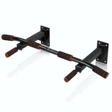 Imagem de Barra Fixa de Parede Exercícios Academia Pull Up Preto Deend