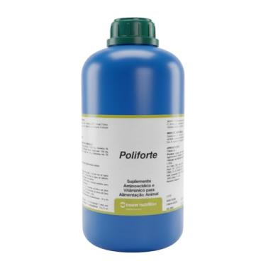 Imagem de Poliforte Oral 1L Suplemento Vitamínico e Mineral Para Aves Bovinos Suínos e Equinos