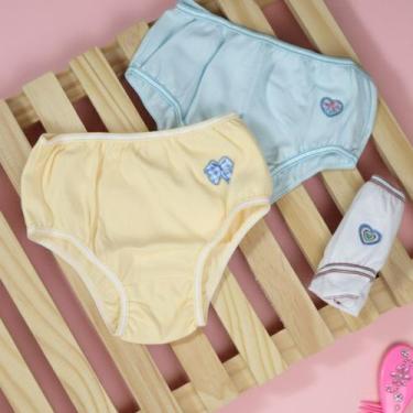 Imagem de Kit 6 Calcinhas Bebê Menina Algodão Macio e Fresco - Tanran Baby, Rosa