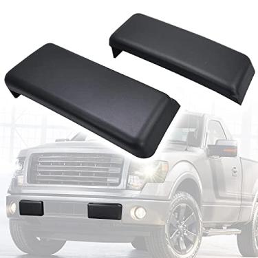 Imagem de EzMech Front Bumper Pad 2009-2014 Compatible With Ford F-150 F150 Front Bumper Cover Trim (Set) Left Side And Passenger Side Front Bumper Guards Inserts Pads Caps Textured Black_AB