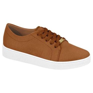 Imagem de Tênis Vizzano Casual - Feminino, Camel, Branco, 36