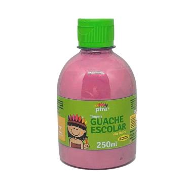 Imagem de Tinta Guache Escolar Pet 250ml Com Aplicador Piratininga Rosa
