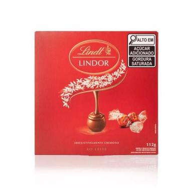 Imagem de Bombom de Chocolate ao Leite Lindor Lindt 112g